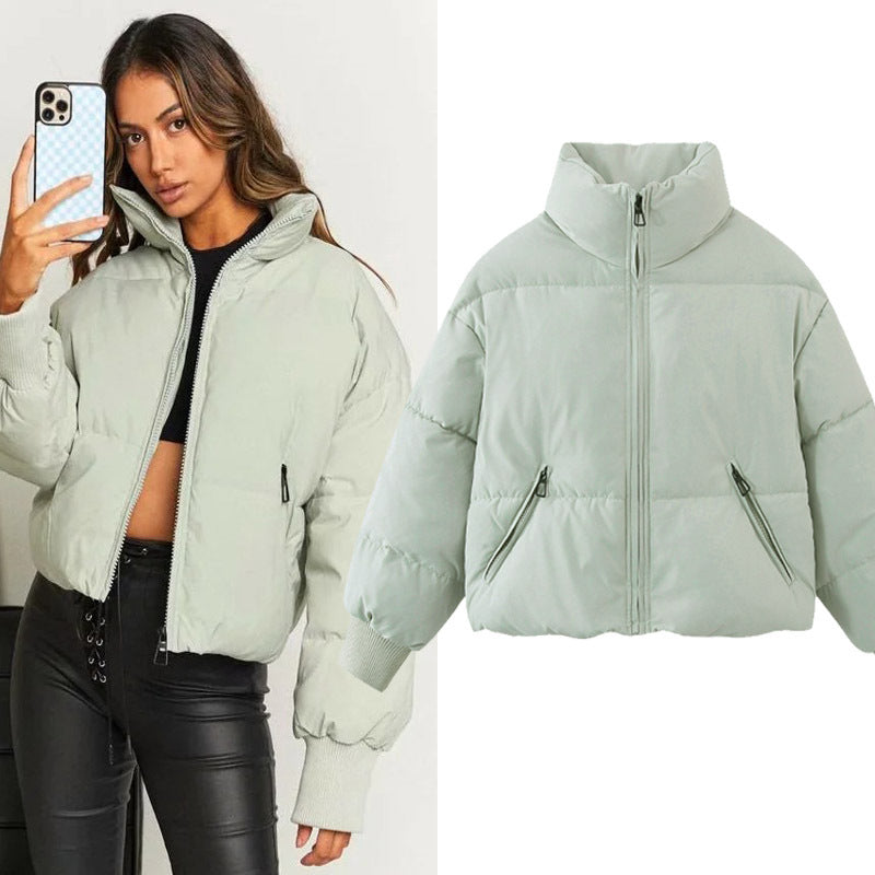 Women's Puffer Stand Collar Slimming Loose Warm Coats