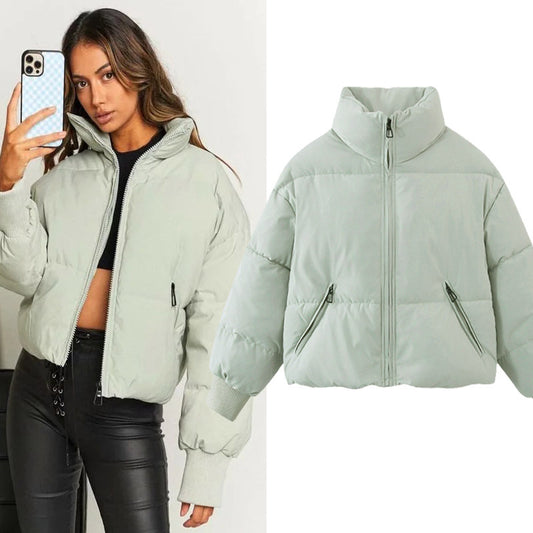 Women's Puffer Stand Collar Slimming Loose Warm Coats