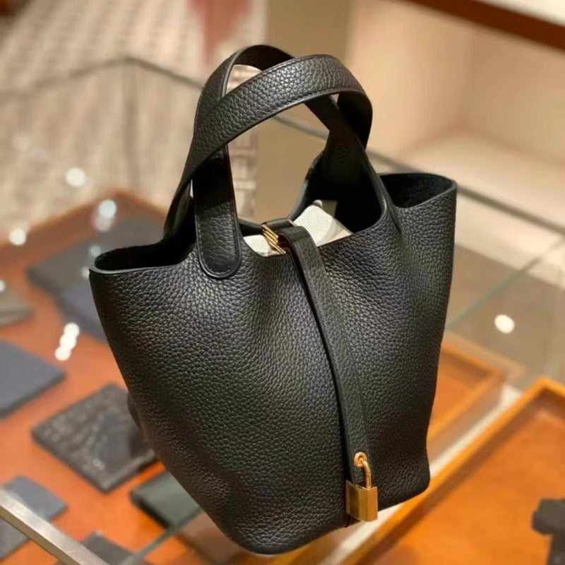 Women's Handmade Genuine Cattlehide Leather Surface Advanced Handbags