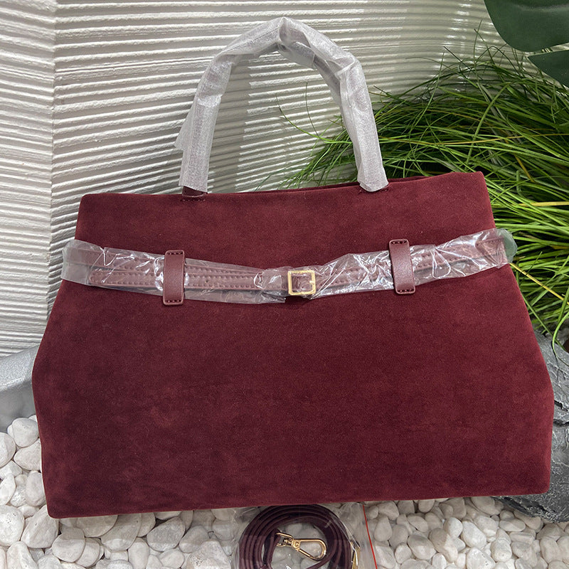 High-grade Soft Leather Lychee Pattern Solid Crossbody Bags