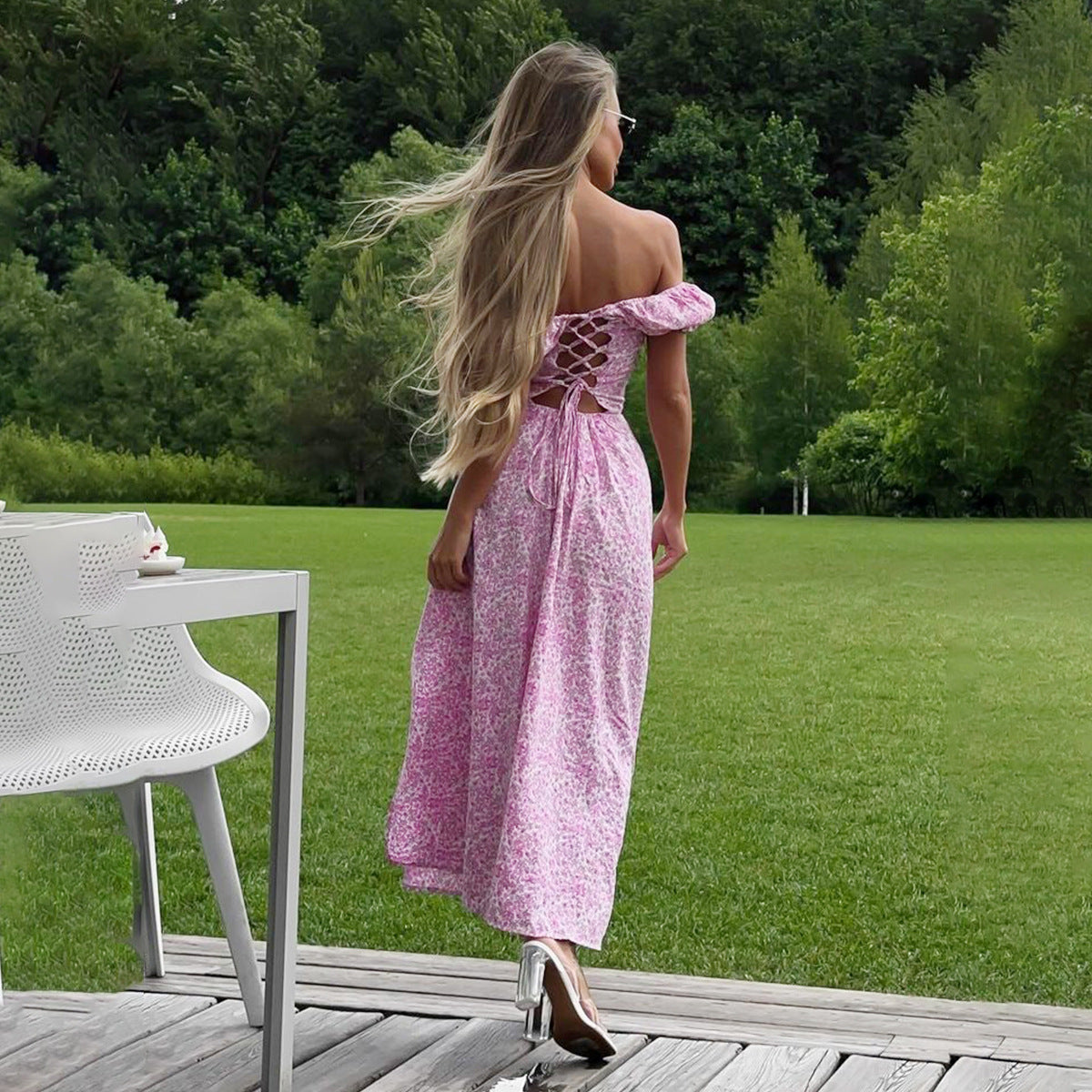 Long Dress Summer Sexy Slit Slim Dresses