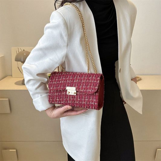 Women's Retro Summer Tide Leisure Simple Chain Shoulder Bags