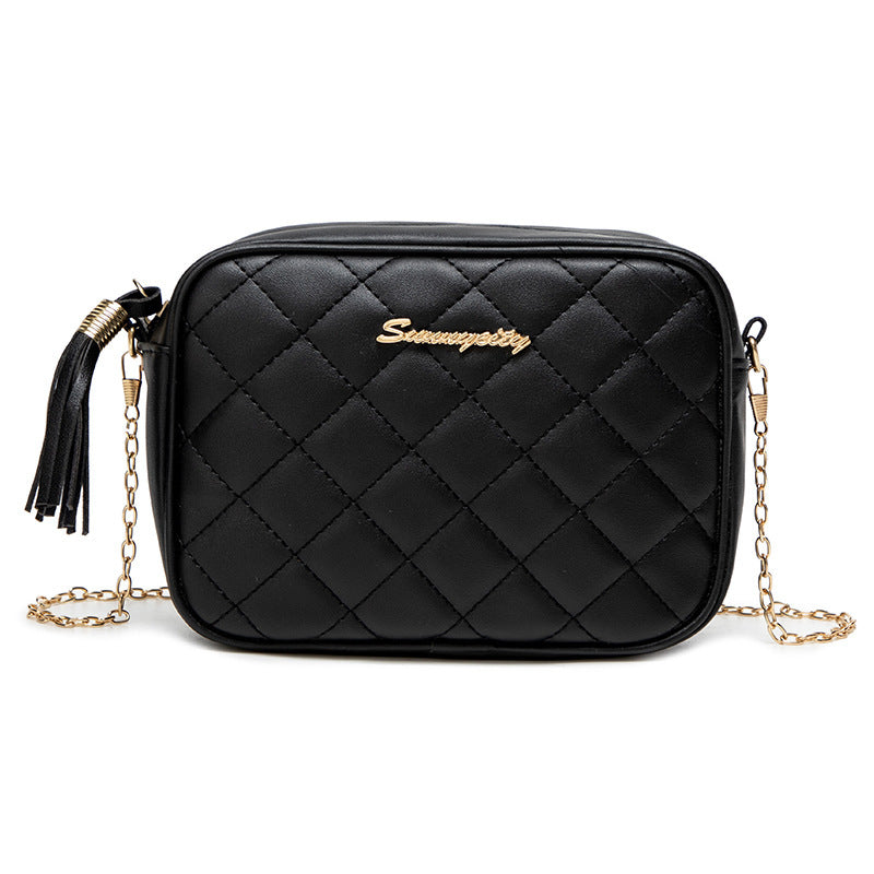 Women's For Fashion Sweet Embroidered Rhombus Simple Shoulder Bags