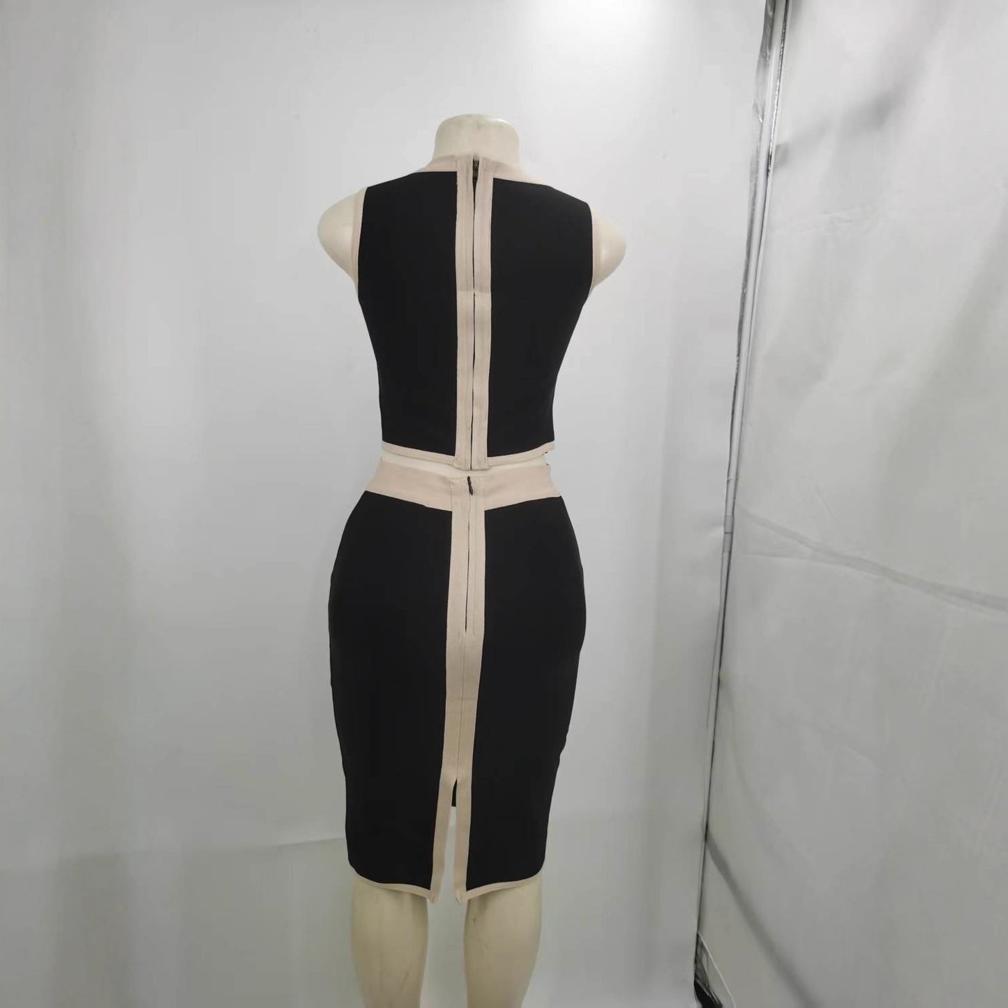 Fashion Sexy Sleeveless Thin Shoulder Bandage Suits