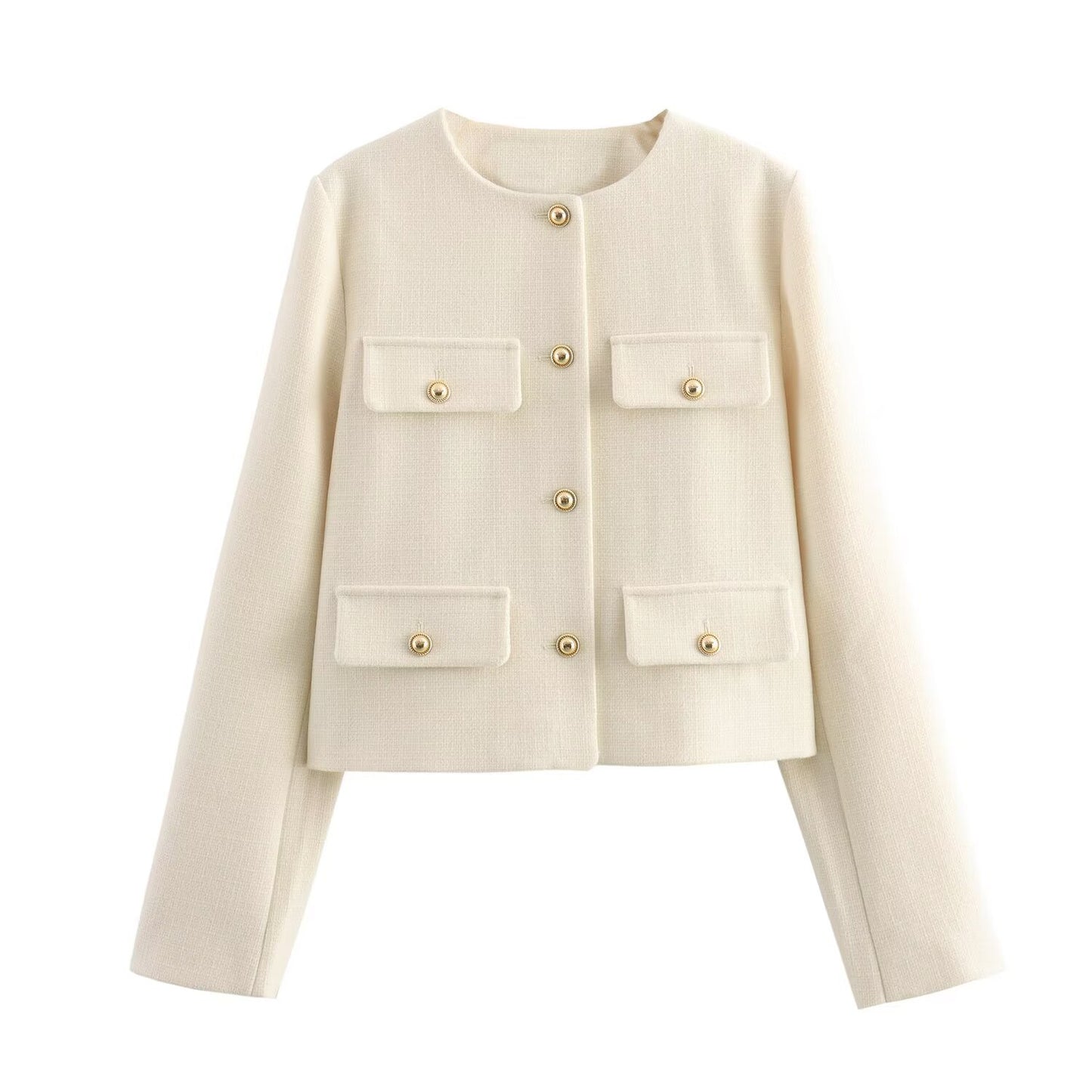 Women's Classic Style Fashion Button Decoration Coats