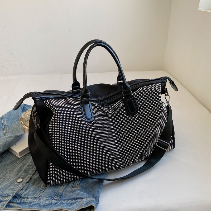 Women's Large Capacity Korean Style Sequined Diamonds Travel Bags