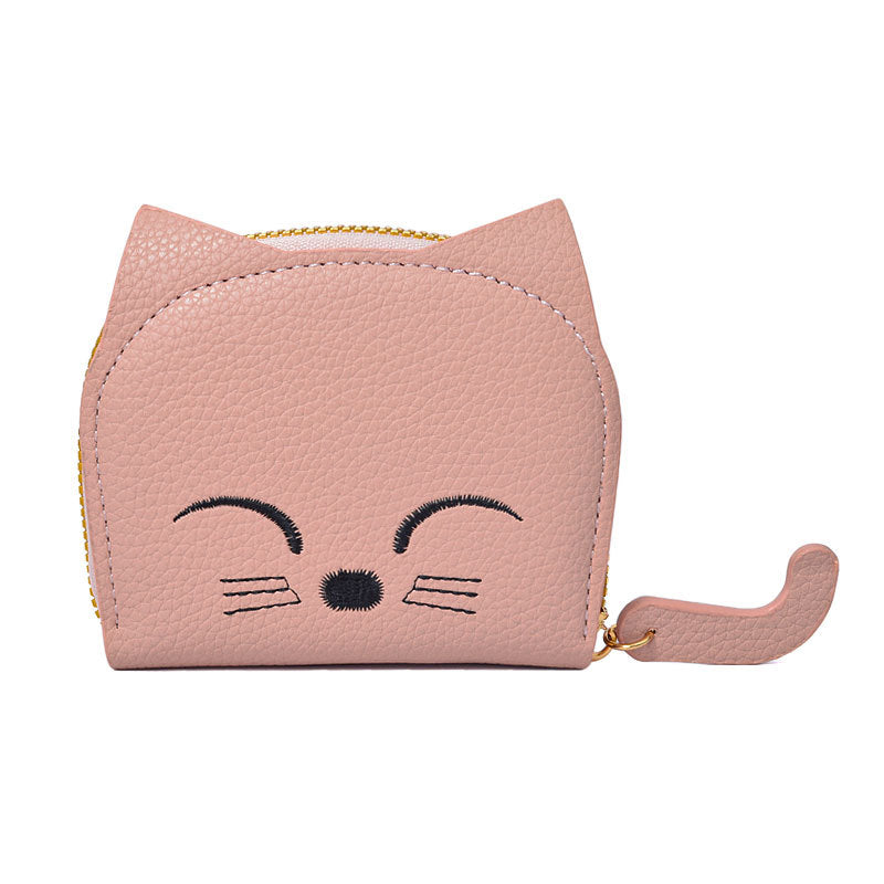 Women's Cat Cute Multiple Slots Advanced Cartoon Ladies Wallets