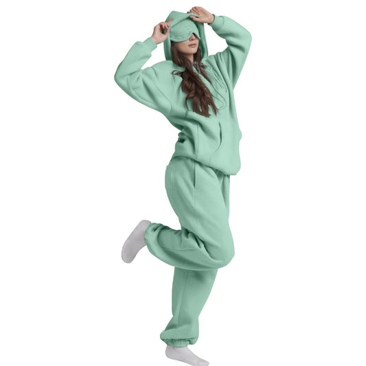 Women's Casual Solid Color Loose Fashion Simple Hooded Women's Sweater, Sweater