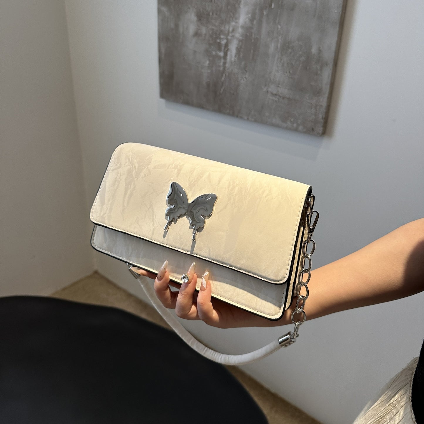 Women's Popular Summer Bow Chain Fashionable Stylish Armpit Bags