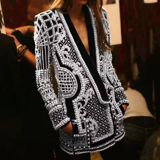 Women's Custom Long-sleeved Thickened Bubble Beads Printed Tops