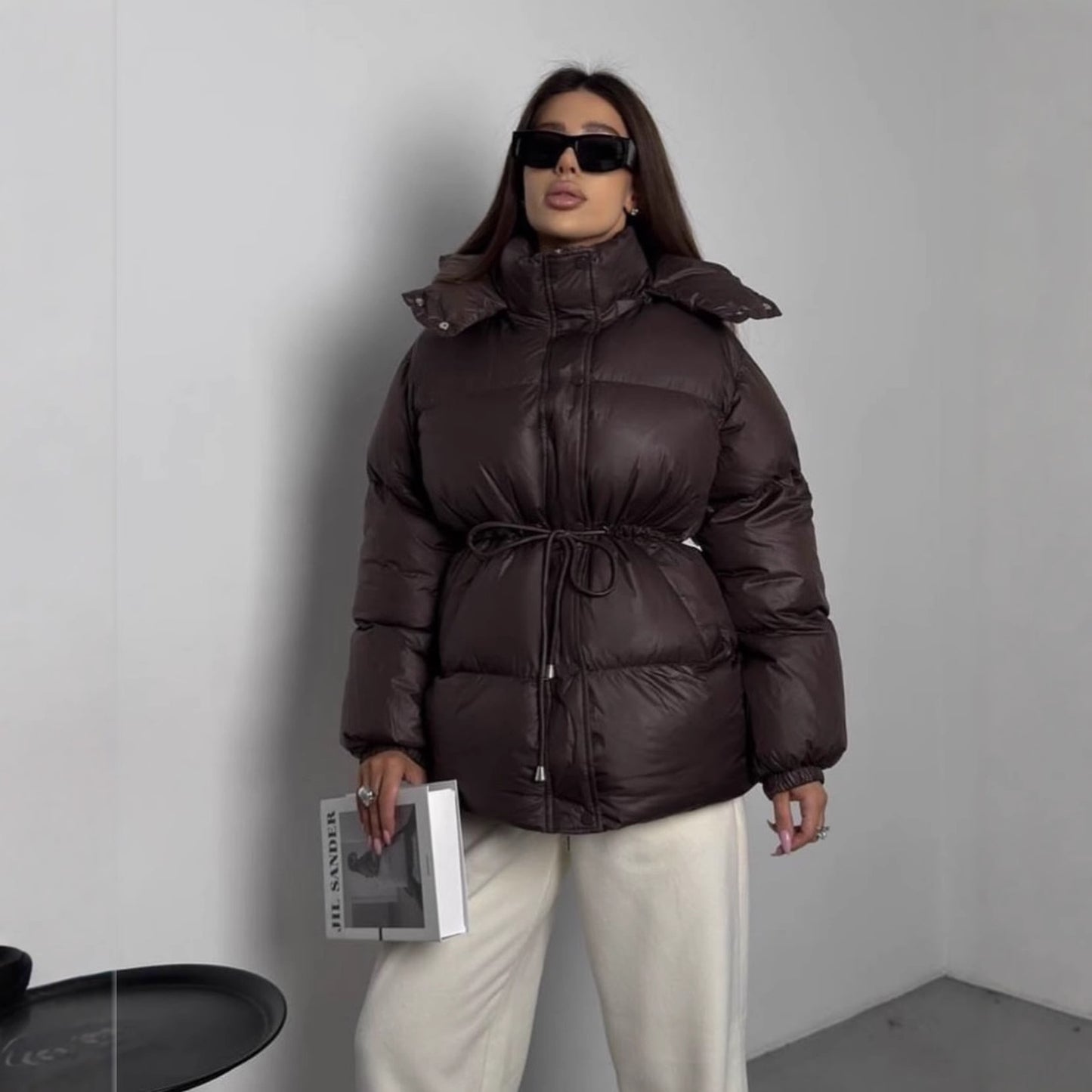 Women's Classic Fashion Casual Drawstring Long-sleeved Coats