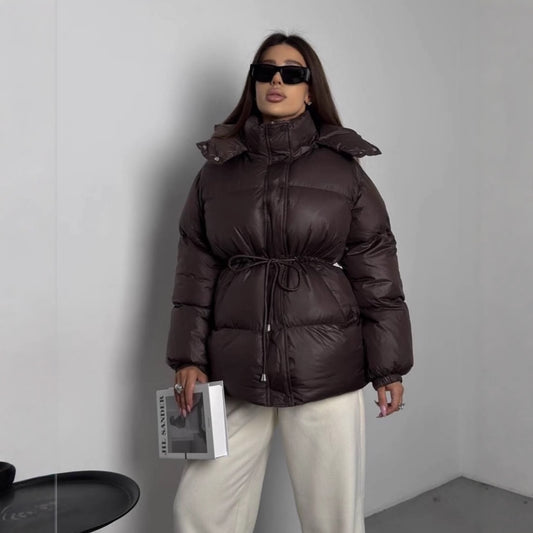 Women's Classic Fashion Casual Drawstring Long-sleeved Coats
