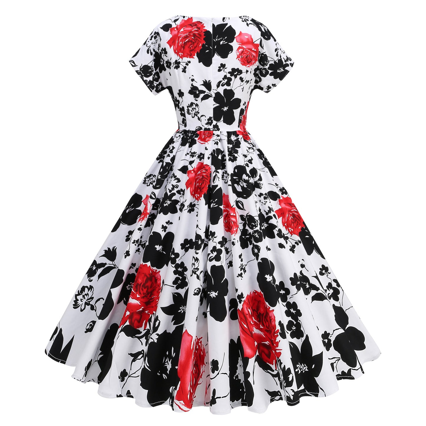 Retro Floral Easy To Elegant Mid-length Dresses