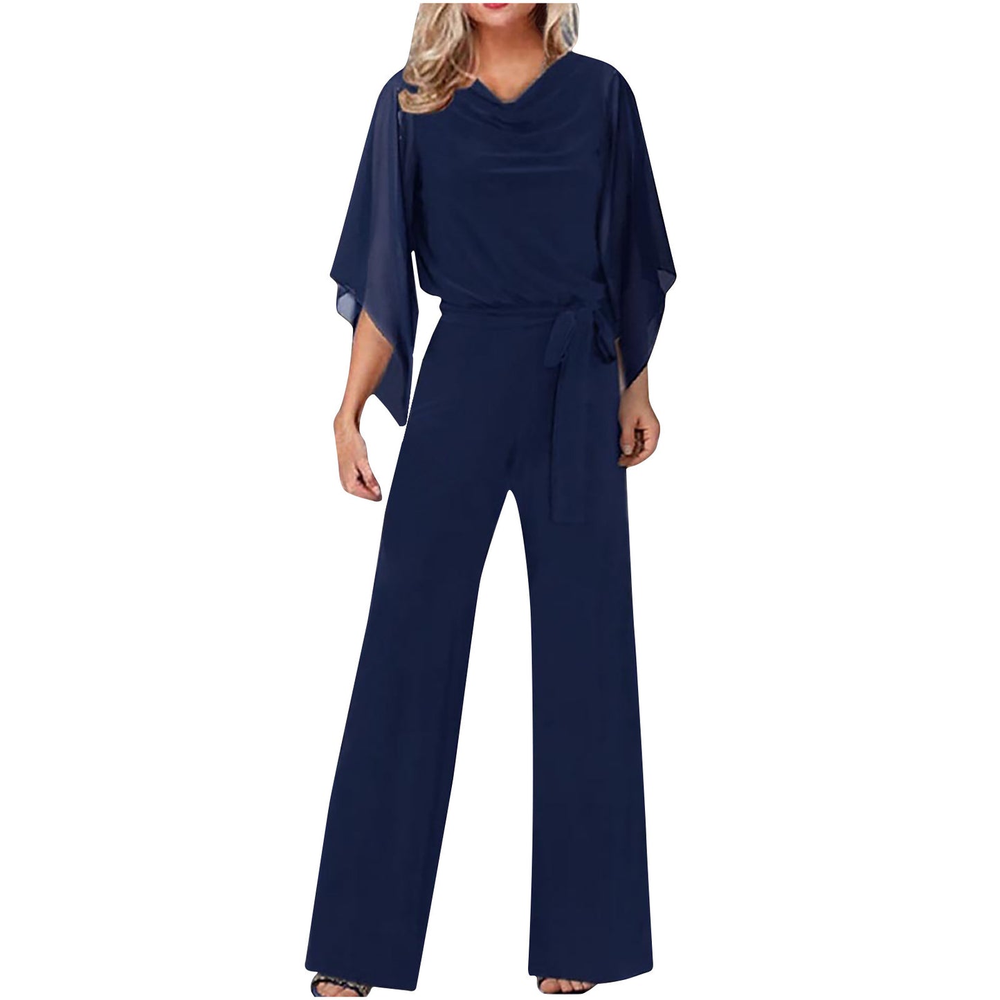 Women's Summer Fashion Solid Color High Waist Pants