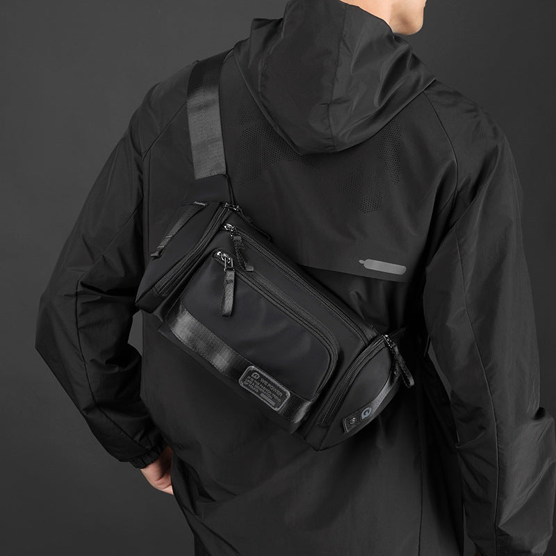 Large Capacity Waterproof Multifunctional Wearable Trendy Men's Chest Bags