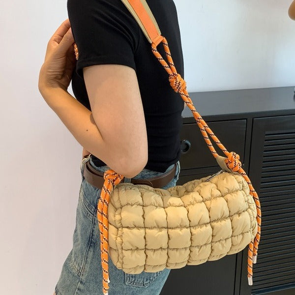 Women's Trendy Bubble Pillow Cotton Jacket Cloud Shoulder Bags