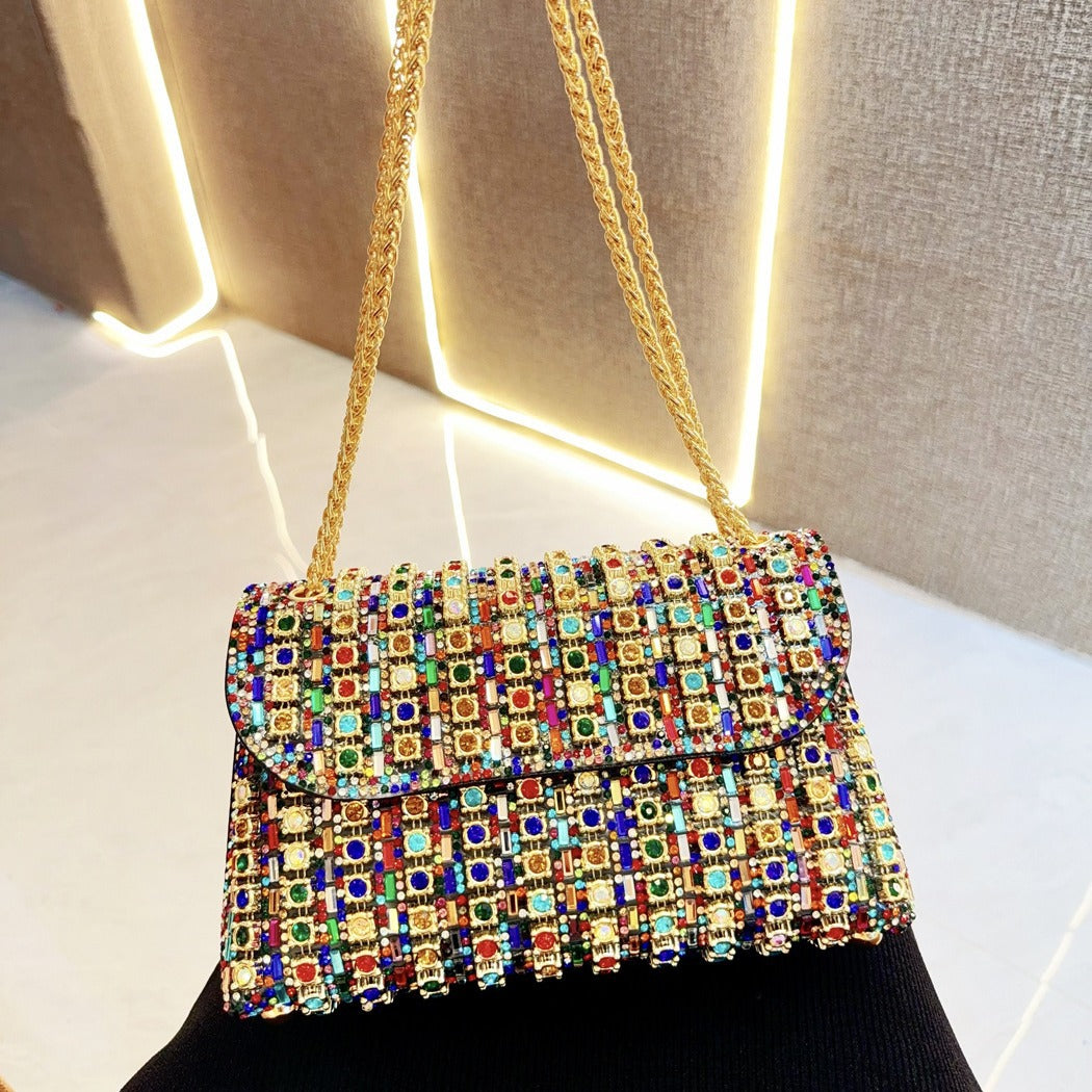 Fashion Elegant Red Bridal Wedding Banquet Clutch Evening Bags