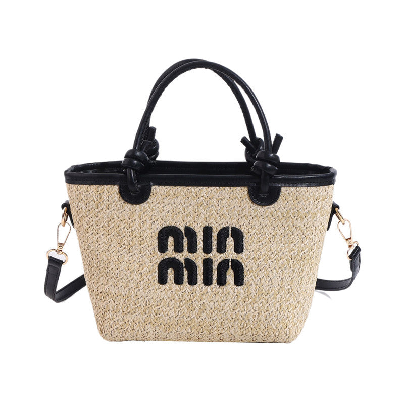 Women's Summer Beach Straw Embroidery Thread Fashion Handbags