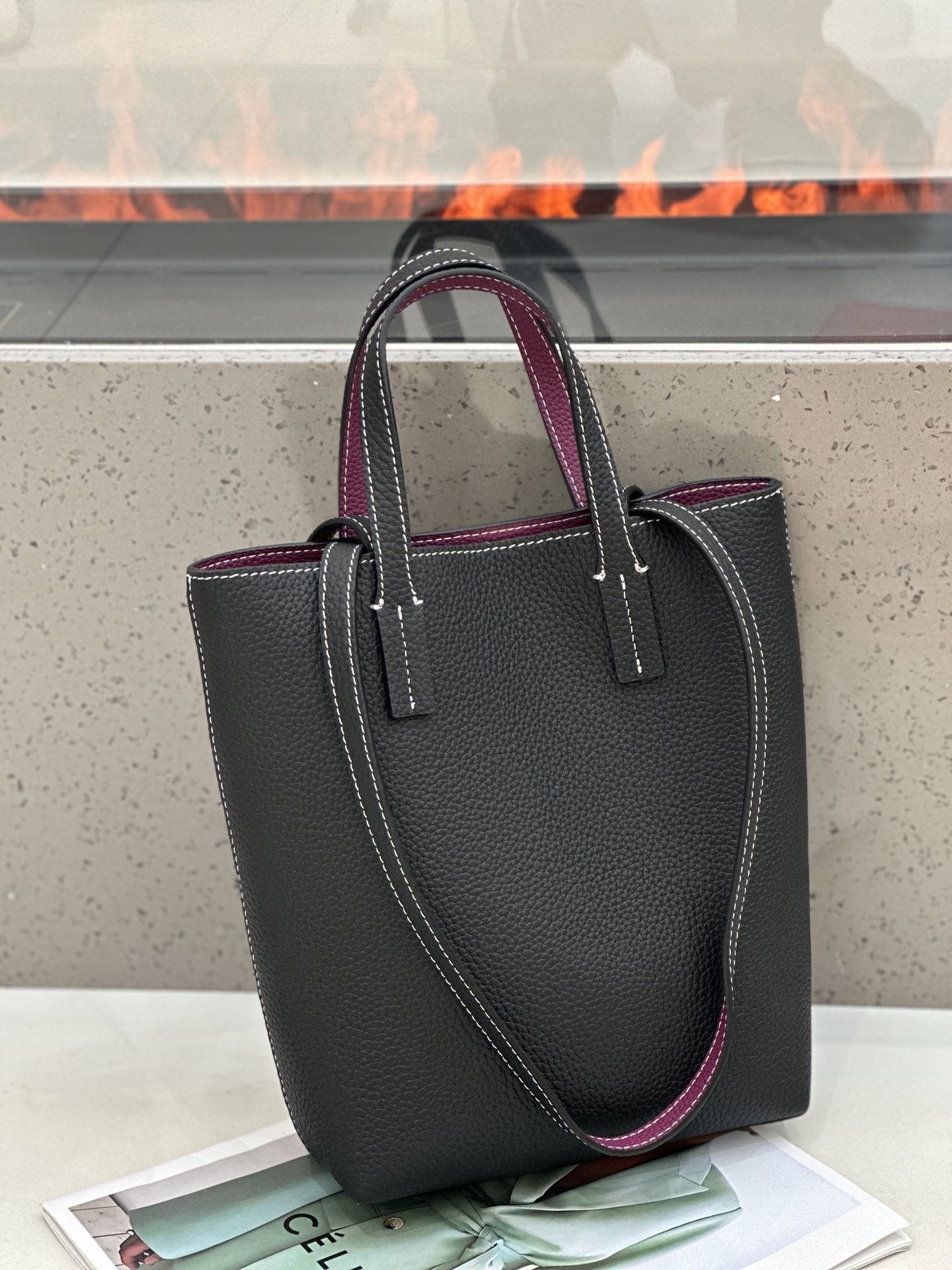 Trendy Korean Double-sided Shopping Basket Open Bags