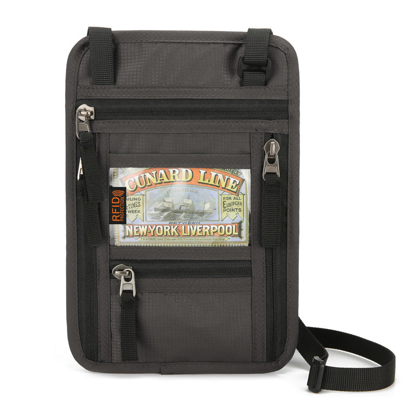 Passport Hanging Neck Multifunctional Waterproof Document Id Package