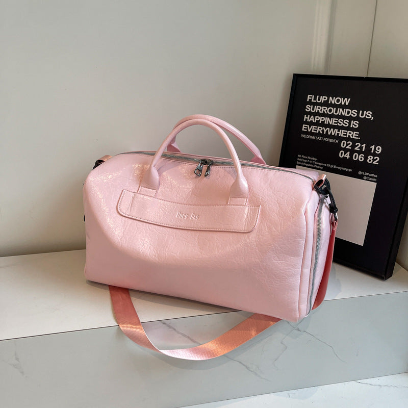 Women's Creative Short-distance Lightweight Leather Portable Travel Bags