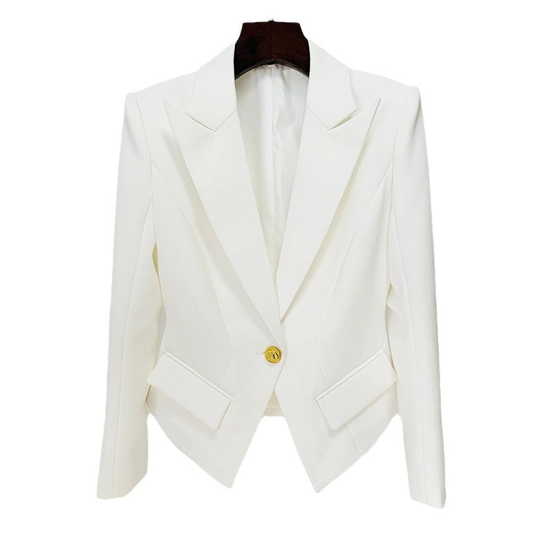 Quality Fashion One Button Lion Buckle Slim Blazers