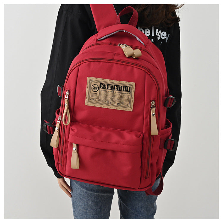 Large Capacity Letter Trendy Unisex Lightweight Backpacks
