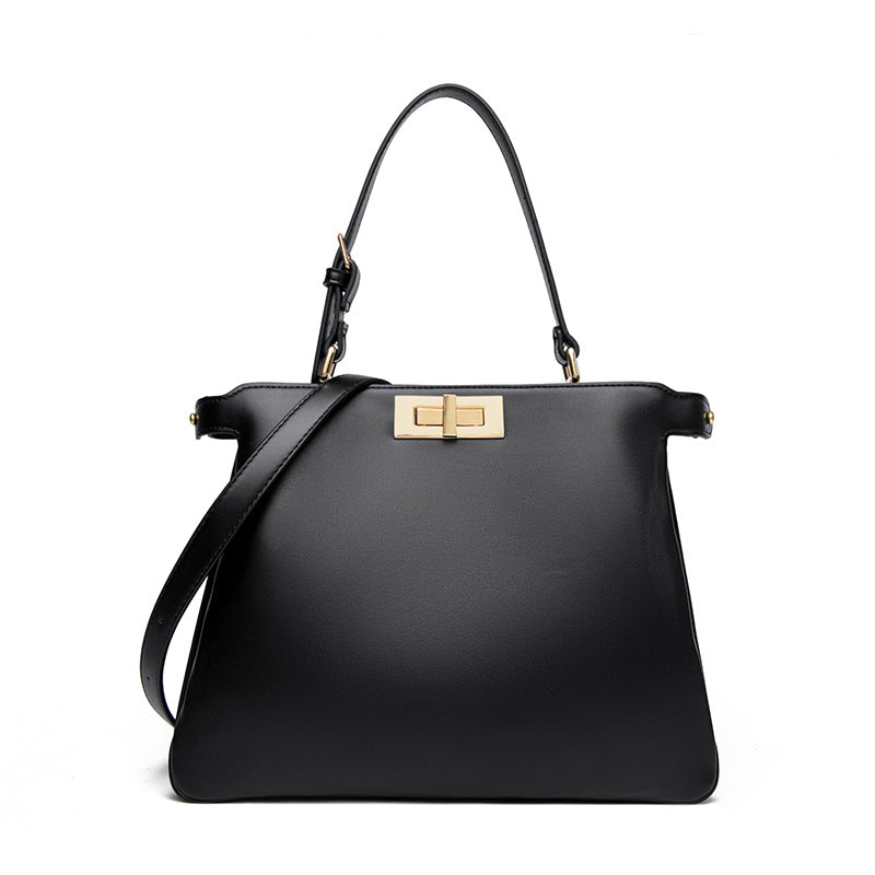 Women's Fashion Minimalist High-grade Soft Leather Temperament Handbags