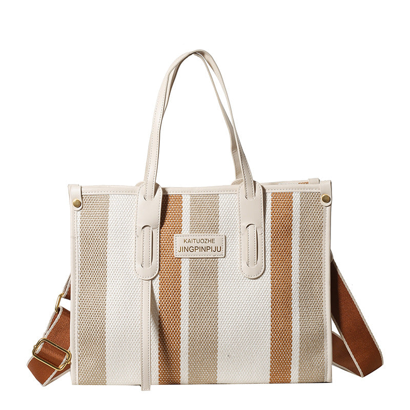 Women's Canvas Large Capacity Fashion High Sense Shoulder Bags