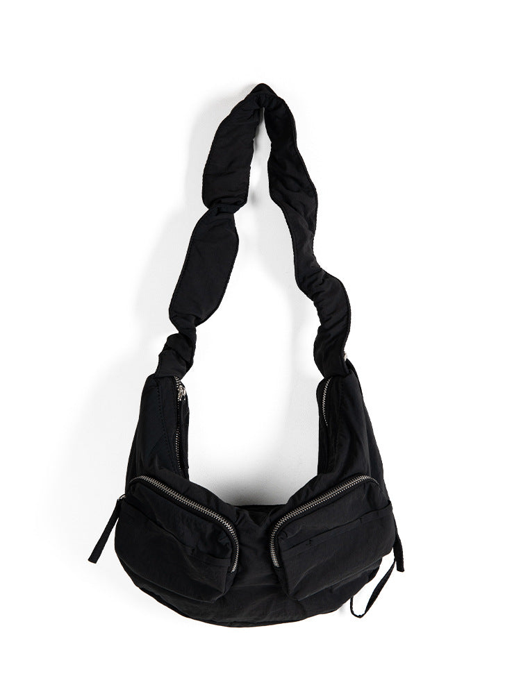 Korean Style Niche Drawstring Ruffle Cloud Handbags