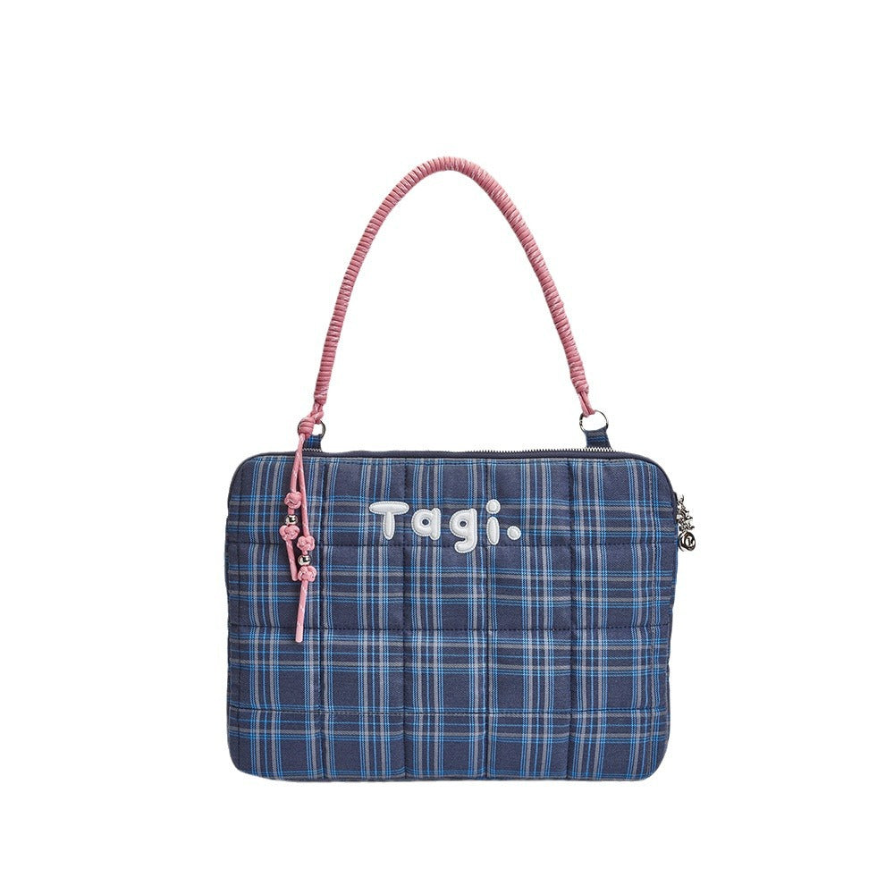 Pillow Embroidery Beaded Inch Large Capacity Laptop Bags