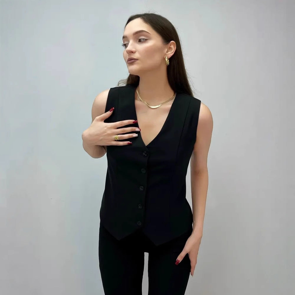 Women's Summer Sleeveless Waistcoat Outer Wear For Women's Vest