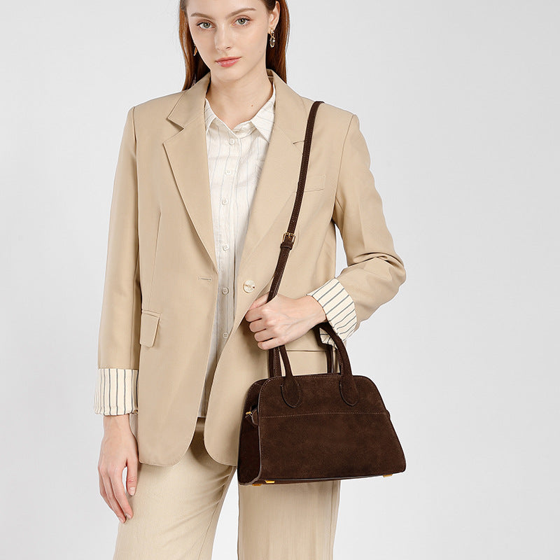 Female Niche High Sense Suede Hand Tote Bags