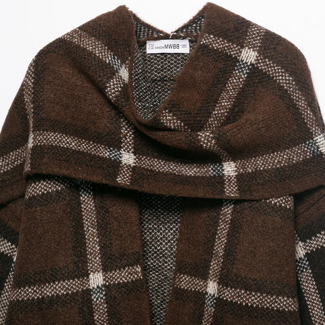 Women's Commuting Fashion Casual Plaid Scarf Knitwear