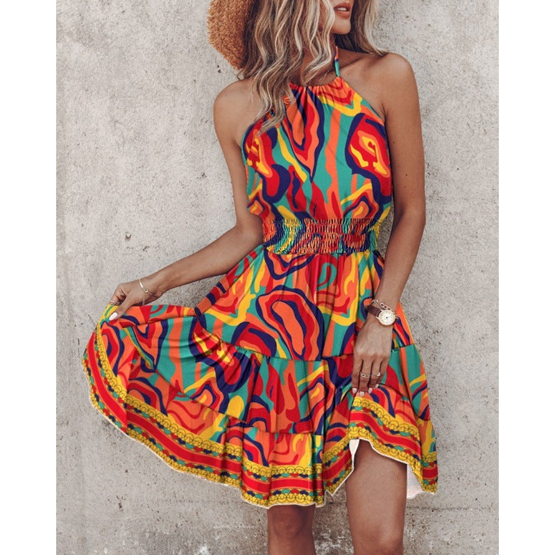 Slouchy Women's Summer Fashion Sexy Strapless Dress