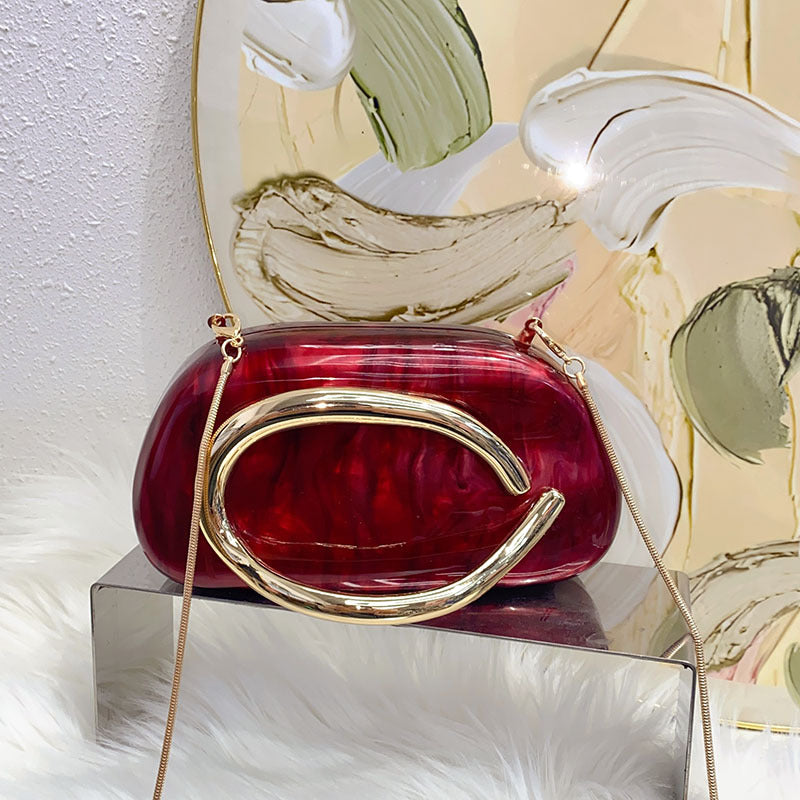 Attractive Glamorous Stylish Dinner Metal Box Evening Bags