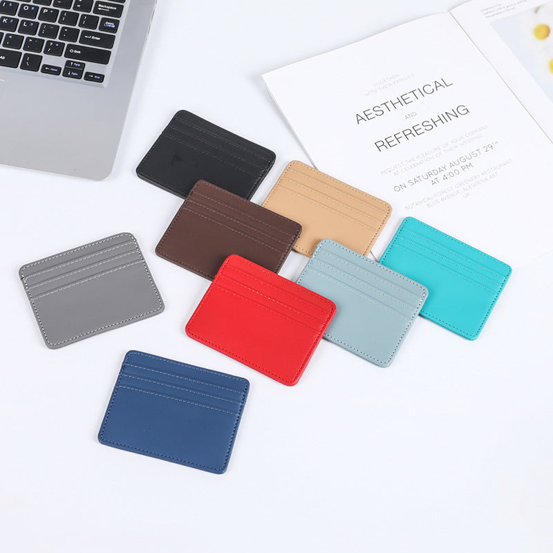 Leather Large Capacity Multiple Slots Female Card Holder