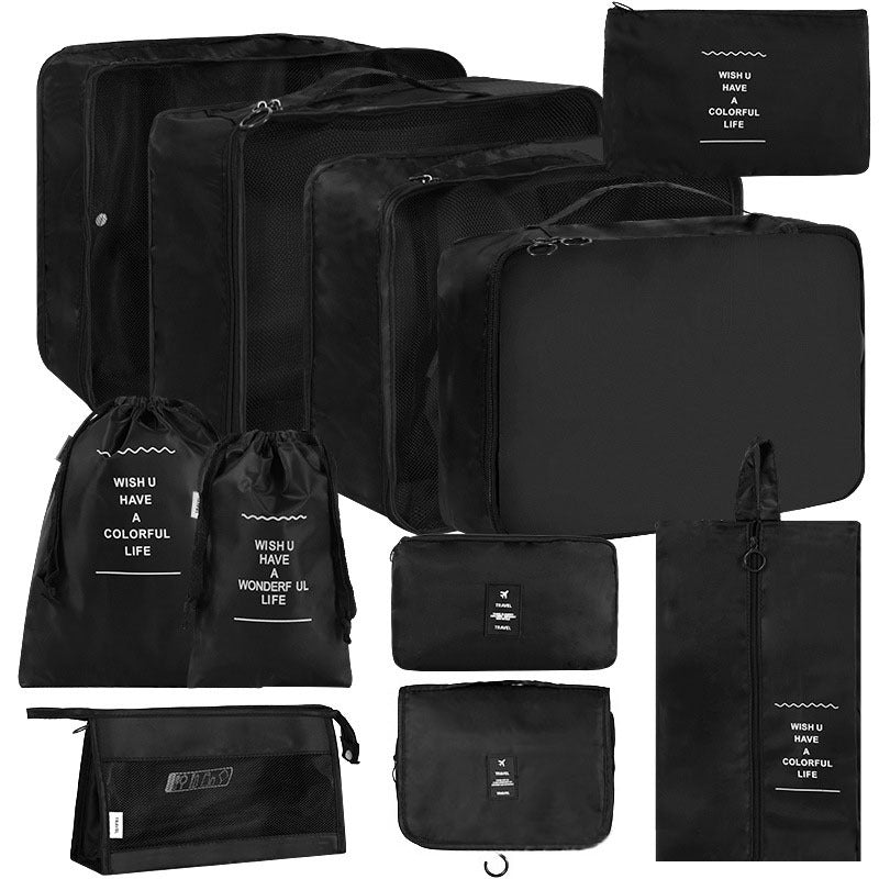 Korean Buggy Set Large Capacity Clothing Shoes Cosmetics Travel Bags