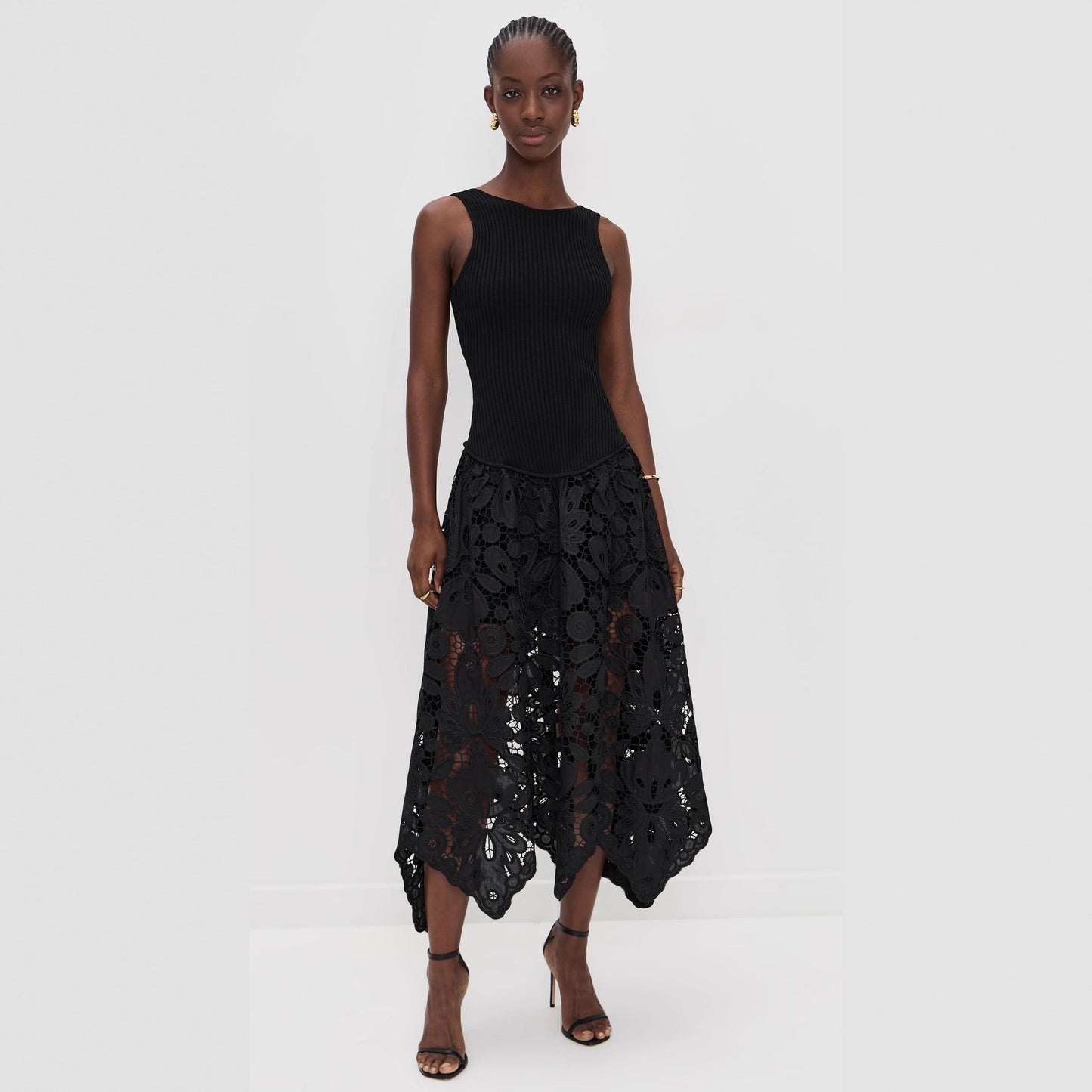 Strap Stitching Zipper Dress Loose Vacation Dresses