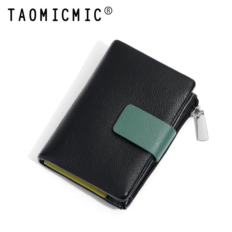 Women's Short High-grade Two Fold Multiple Slots Ladies Wallets