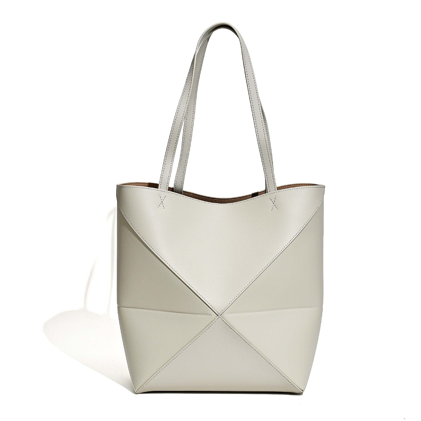 Cowhide Folding Niche High Sense Versatile Handbags