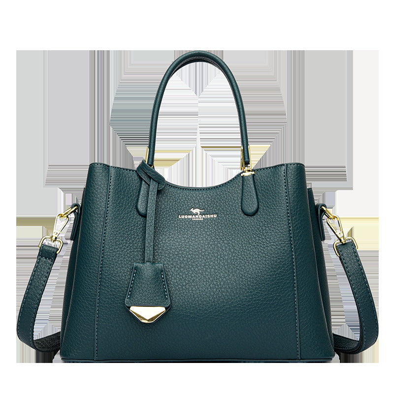 Women's Stylish Mom Fashion Soft Leather Handbags