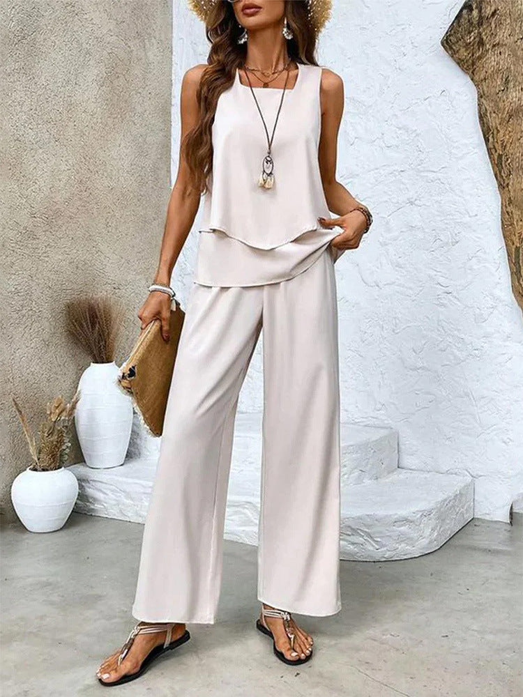 Pretty Durable Beautiful Casual Women's Sleeveless Fashion Casual Suit