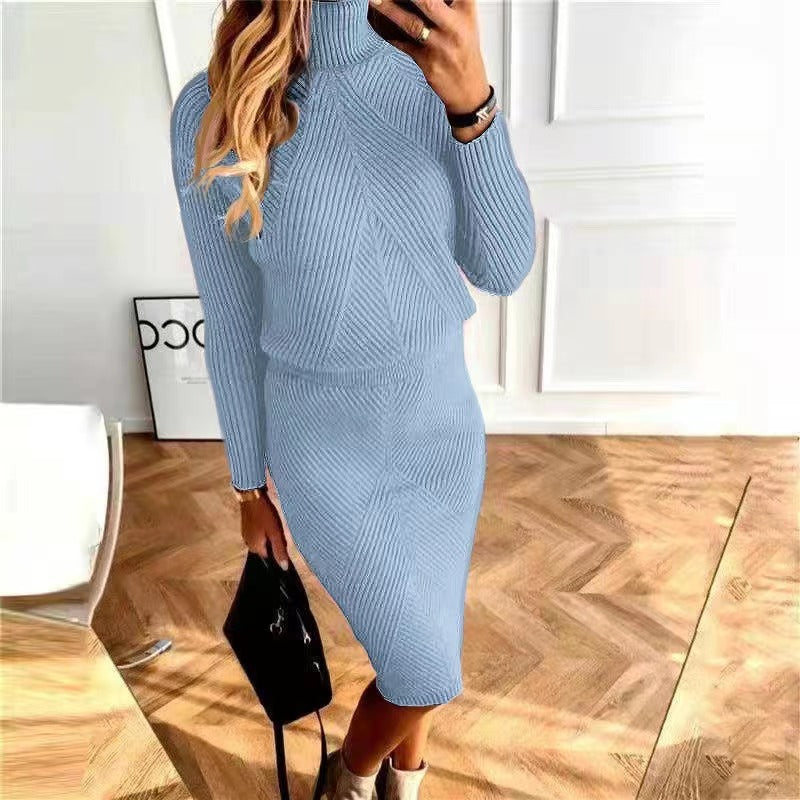 Women's Turtleneck Knitting Pure Color Thickened Lapel Sweaters