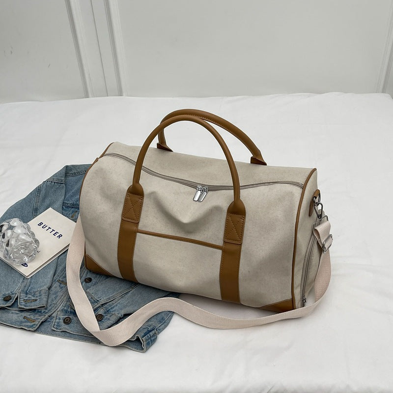 Women's & Men's & Portable Large Capacity Retro Canvas Travel Bags