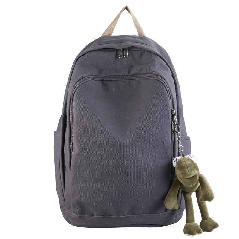 Korean Style Simple Couple Large Capacity Middle School Students' Schoolbags