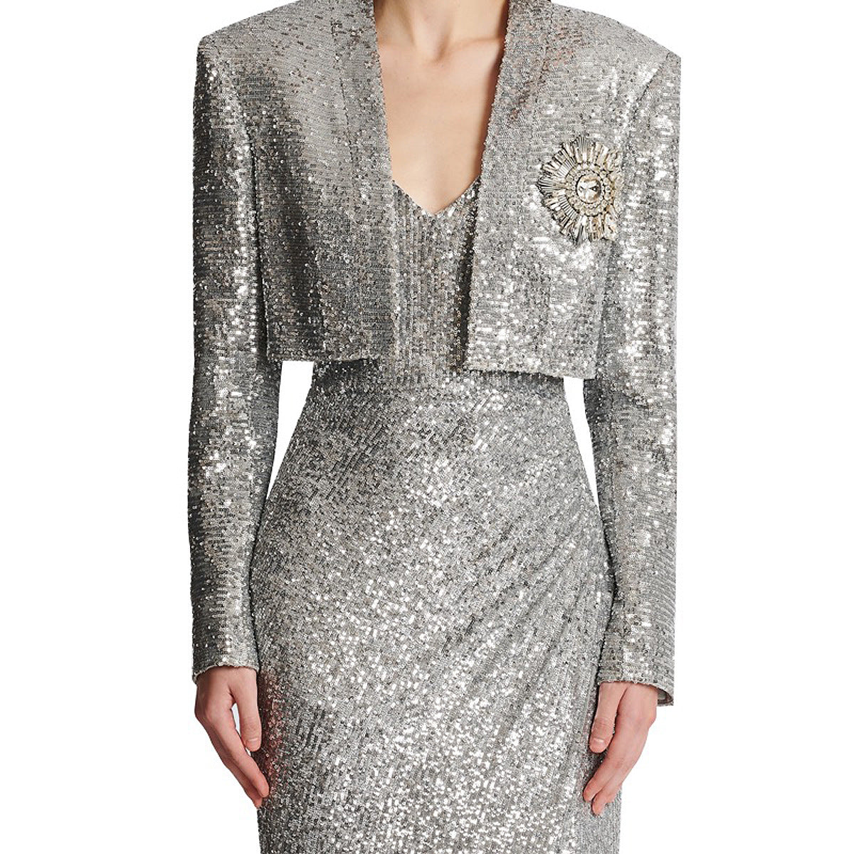Wind Sequins Badge Quality Tup Suspender Dresses