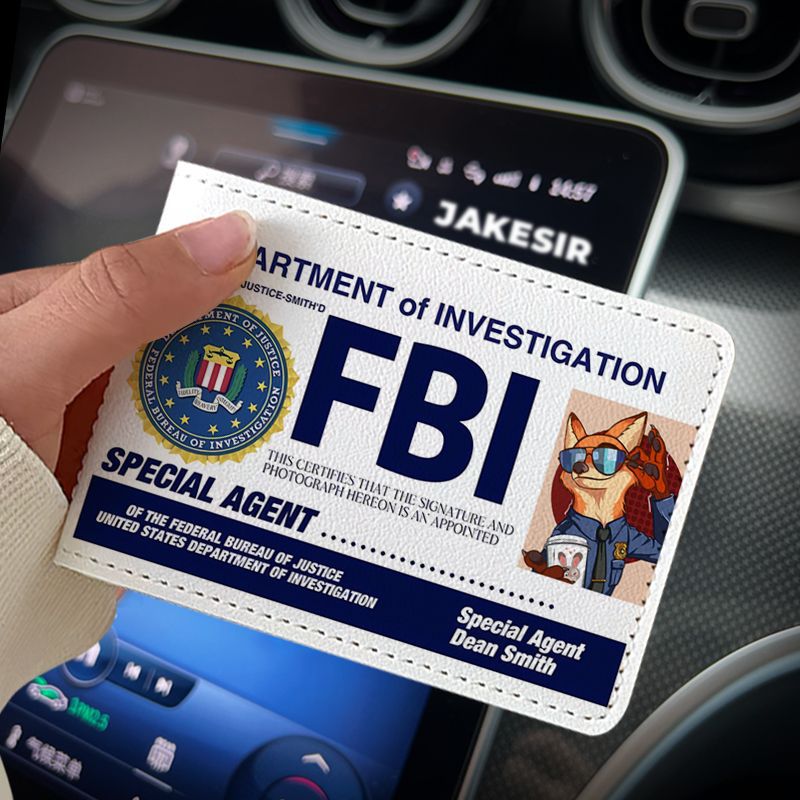 Funny Personality Driving License Protective Cover Leather Card Holder