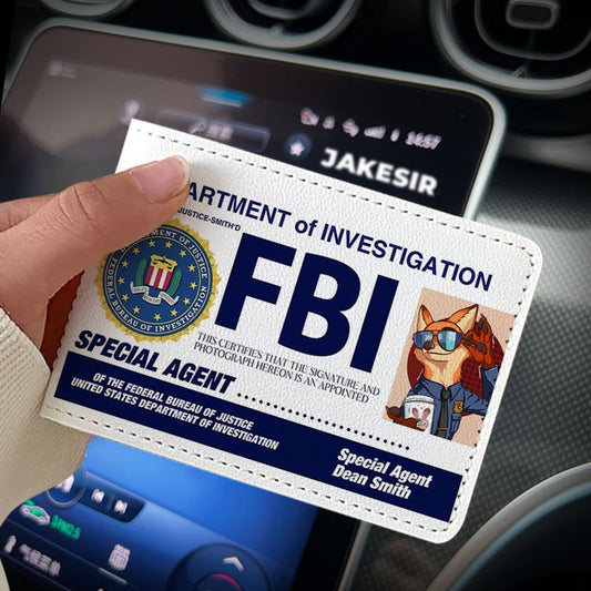 Funny Personality Driving License Protective Cover Leather Card Holder