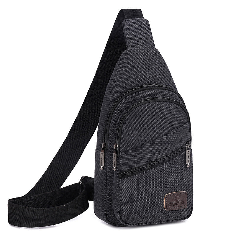 Men's Charming Versatile Canvas Trendy Fashion Men's Chest Bags